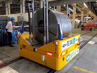 30 tonnas sliežu ceļvedis transportlīdzekļa elektriskā pārsūtīšanas ratiņu coli transporta automašīna