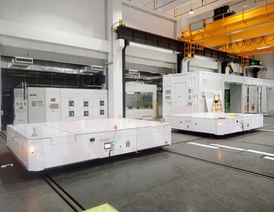 40 tonnas automātiskais sliežu pārnešanas grozs